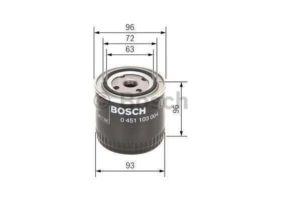 Alyvos filtras BOSCH 0 451 103 004
