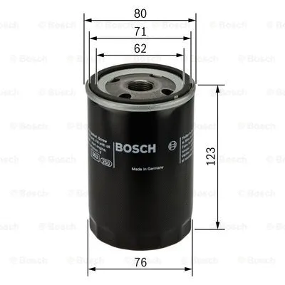 Alyvos filtras BOSCH 0 451 103 033