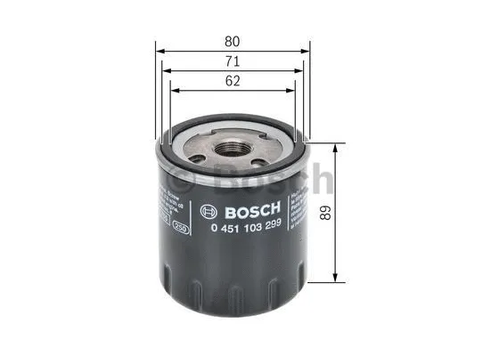 Alyvos filtras BOSCH 0 451 103 299