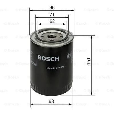 Alyvos filtras BOSCH 0 451 203 012