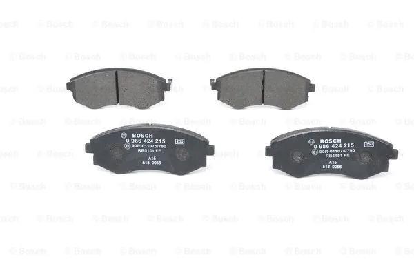 Diskinių stabdžių trinkelių rinkinys BOSCH 0 986 424 215