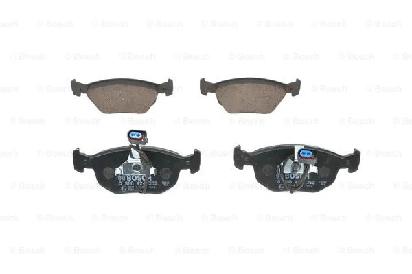 Diskinių stabdžių trinkelių rinkinys BOSCH 0 986 424 352