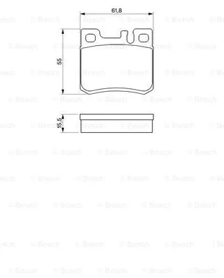 Diskinių stabdžių trinkelių rinkinys BOSCH 0 986 424 358