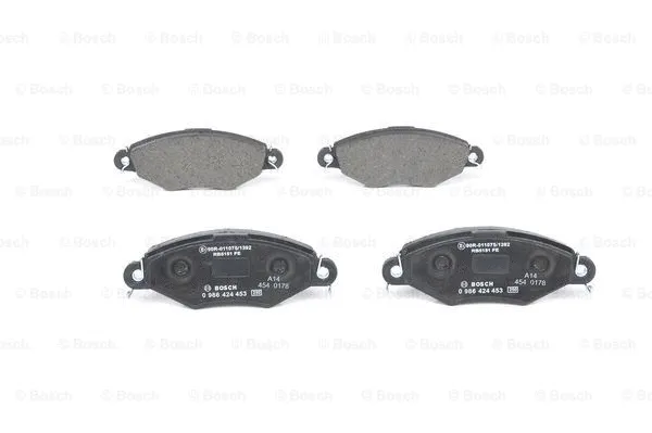 Diskinių stabdžių trinkelių rinkinys BOSCH 0 986 424 453