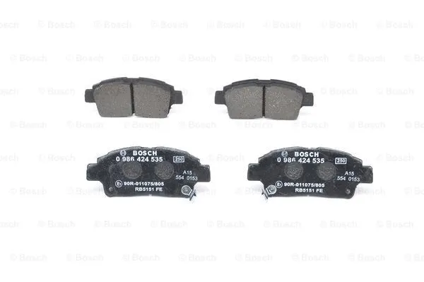 Diskinių stabdžių trinkelių rinkinys BOSCH 0 986 424 535