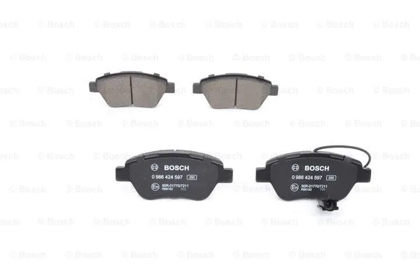 Diskinių stabdžių trinkelių rinkinys BOSCH 0 986 424 597