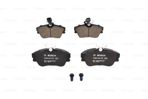 Diskinių stabdžių trinkelių rinkinys BOSCH 0 986 424 672