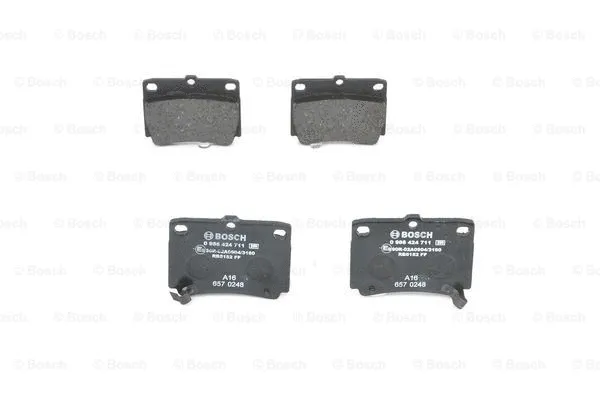 Diskinių stabdžių trinkelių rinkinys BOSCH 0 986 424 711