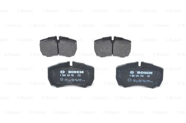 Diskinių stabdžių trinkelių rinkinys BOSCH 0 986 424 750