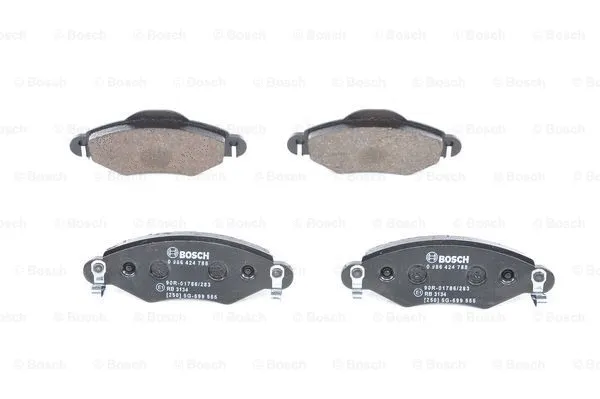 Diskinių stabdžių trinkelių rinkinys BOSCH 0 986 424 788