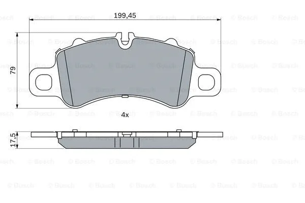 Diskinių stabdžių trinkelių rinkinys BOSCH 0 986 424 847
