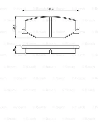 Diskinių stabdžių trinkelių rinkinys BOSCH 0 986 460 935
