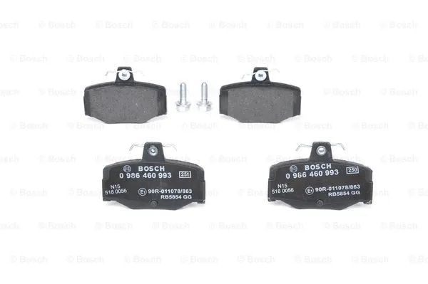 Diskinių stabdžių trinkelių rinkinys BOSCH 0 986 460 993