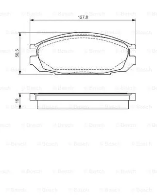 Diskinių stabdžių trinkelių rinkinys BOSCH 0 986 461 133