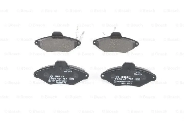 Diskinių stabdžių trinkelių rinkinys BOSCH 0 986 461 757