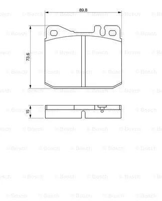Diskinių stabdžių trinkelių rinkinys BOSCH 0 986 463 921