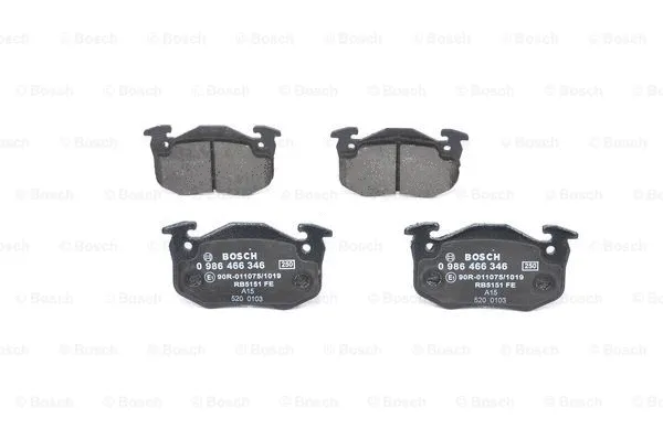 Diskinių stabdžių trinkelių rinkinys BOSCH 0 986 466 346