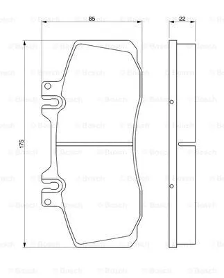 Diskinių stabdžių trinkelių rinkinys BOSCH 0 986 468 350