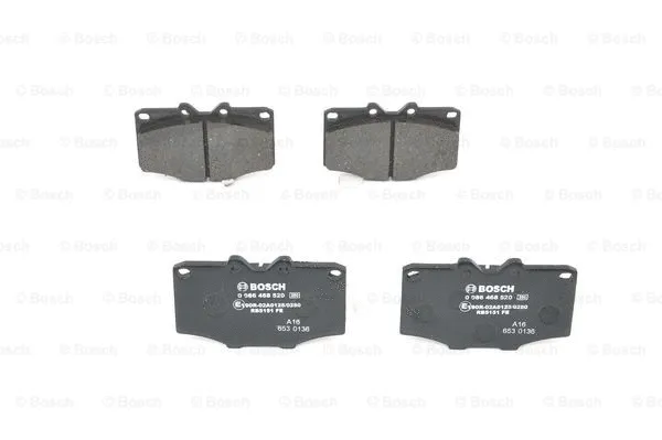 Diskinių stabdžių trinkelių rinkinys BOSCH 0 986 468 520