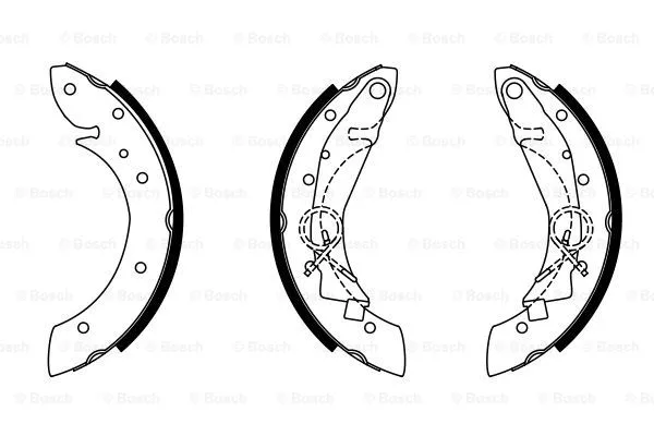 Stabdžių trinkelių komplektas BOSCH 0 986 487 552