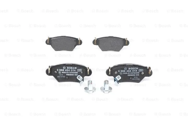 Diskinių stabdžių trinkelių rinkinys BOSCH 0 986 494 014