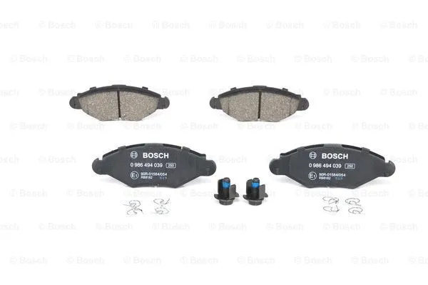 Diskinių stabdžių trinkelių rinkinys BOSCH 0 986 494 039