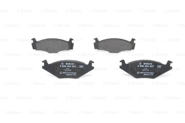 Diskinių stabdžių trinkelių rinkinys BOSCH 0 986 494 057