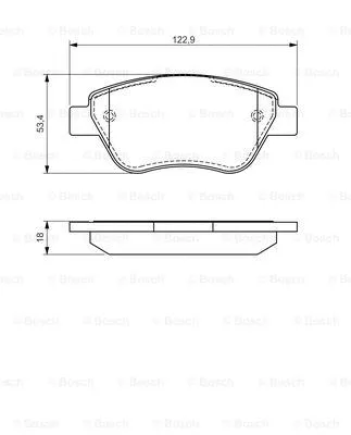 Diskinių stabdžių trinkelių rinkinys BOSCH 0 986 494 132