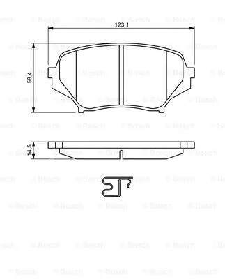 Diskinių stabdžių trinkelių rinkinys BOSCH 0 986 494 188