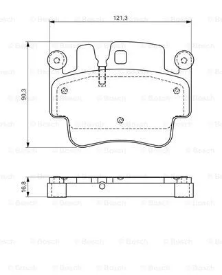 Diskinių stabdžių trinkelių rinkinys BOSCH 0 986 494 281