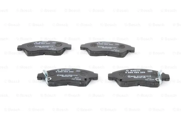 Diskinių stabdžių trinkelių rinkinys BOSCH 0 986 494 299
