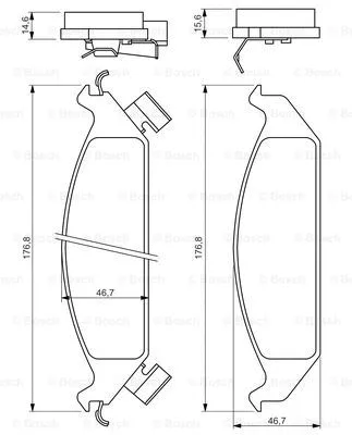 Diskinių stabdžių trinkelių rinkinys BOSCH 0 986 494 313