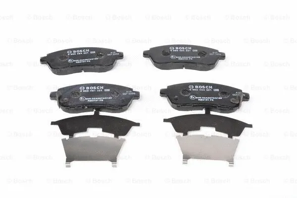Diskinių stabdžių trinkelių rinkinys BOSCH 0 986 494 321