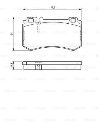 Diskinių stabdžių trinkelių rinkinys BOSCH 0 986 494 356