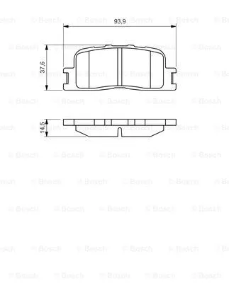 Diskinių stabdžių trinkelių rinkinys BOSCH 0 986 494 359