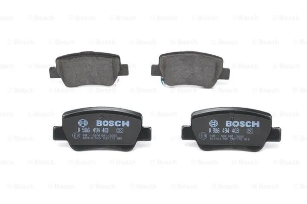 Diskinių stabdžių trinkelių rinkinys BOSCH 0 986 494 403
