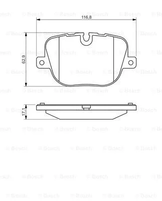 Diskinių stabdžių trinkelių rinkinys BOSCH 0 986 494 409
