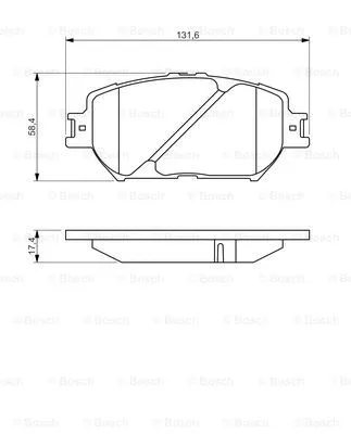 Diskinių stabdžių trinkelių rinkinys BOSCH 0 986 494 418