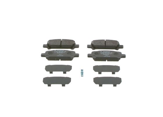 Diskinių stabdžių trinkelių rinkinys BOSCH 0 986 494 445