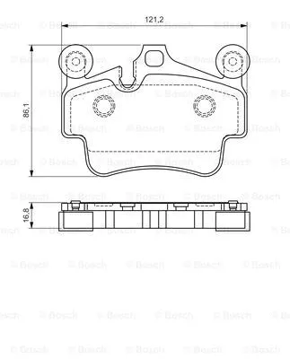 Diskinių stabdžių trinkelių rinkinys BOSCH 0 986 494 567