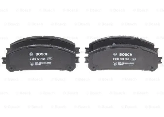 Diskinių stabdžių trinkelių rinkinys BOSCH 0 986 494 686