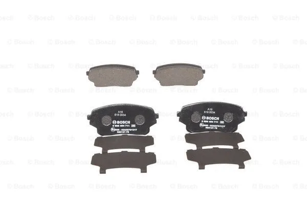 Diskinių stabdžių trinkelių rinkinys BOSCH 0 986 494 711