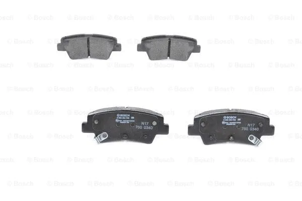 Diskinių stabdžių trinkelių rinkinys BOSCH 0 986 494 768