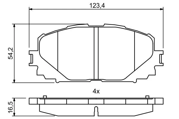 Diskinių stabdžių trinkelių rinkinys BOSCH 0 986 494 770