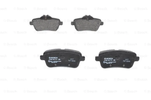 Diskinių stabdžių trinkelių rinkinys BOSCH 0 986 494 771