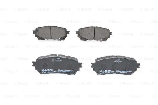 Diskinių stabdžių trinkelių rinkinys BOSCH 0 986 494 793