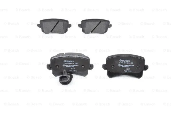 Diskinių stabdžių trinkelių rinkinys BOSCH 0 986 494 814