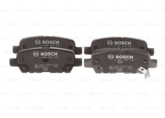 Diskinių stabdžių trinkelių rinkinys BOSCH 0 986 494 929