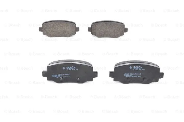 Diskinių stabdžių trinkelių rinkinys BOSCH 0 986 494 930