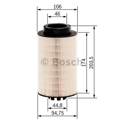 Kuro filtras BOSCH 1 457 429 655